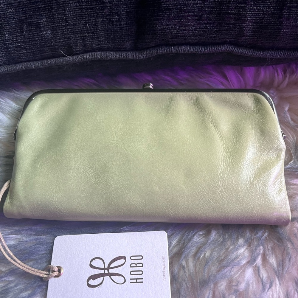 Hobo Int Lauren Wallet Leather Seamist NWT